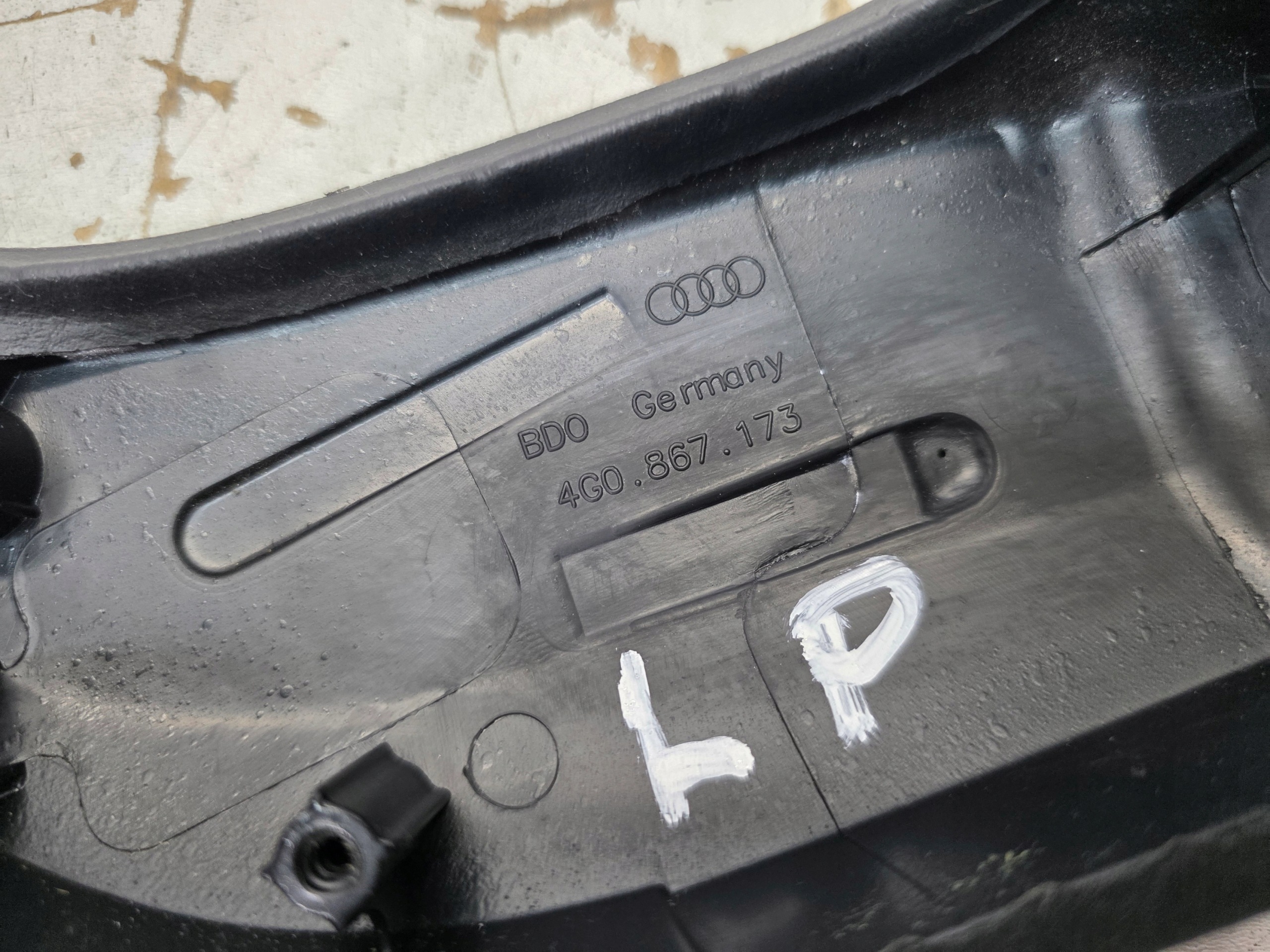 armrest handle door left front AUDI A6 C7 4G0867173 leather