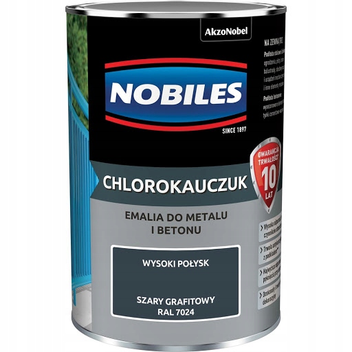 

Nobiles Chlorokauczuk Szary Grafitowy 0,9L RAL7024