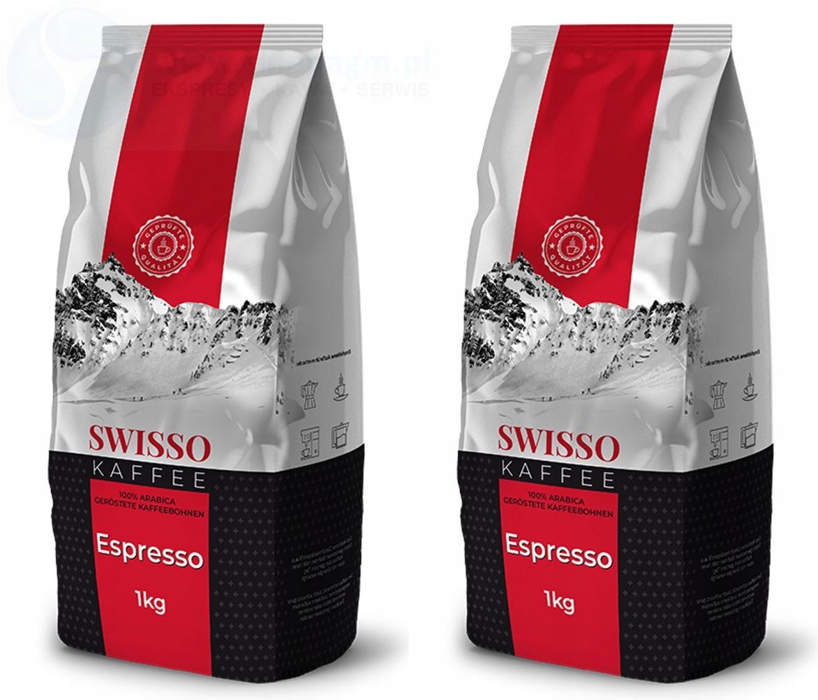 Kawa Ziarnista Swisso Kaffee Espresso Mocna De 1kg