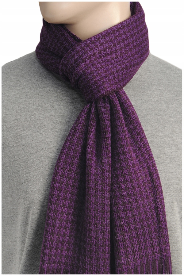 KURZA STOPKA Pepitka Szalik Zimowy FIOLETOWY af13 Kod producenta SAF13MM