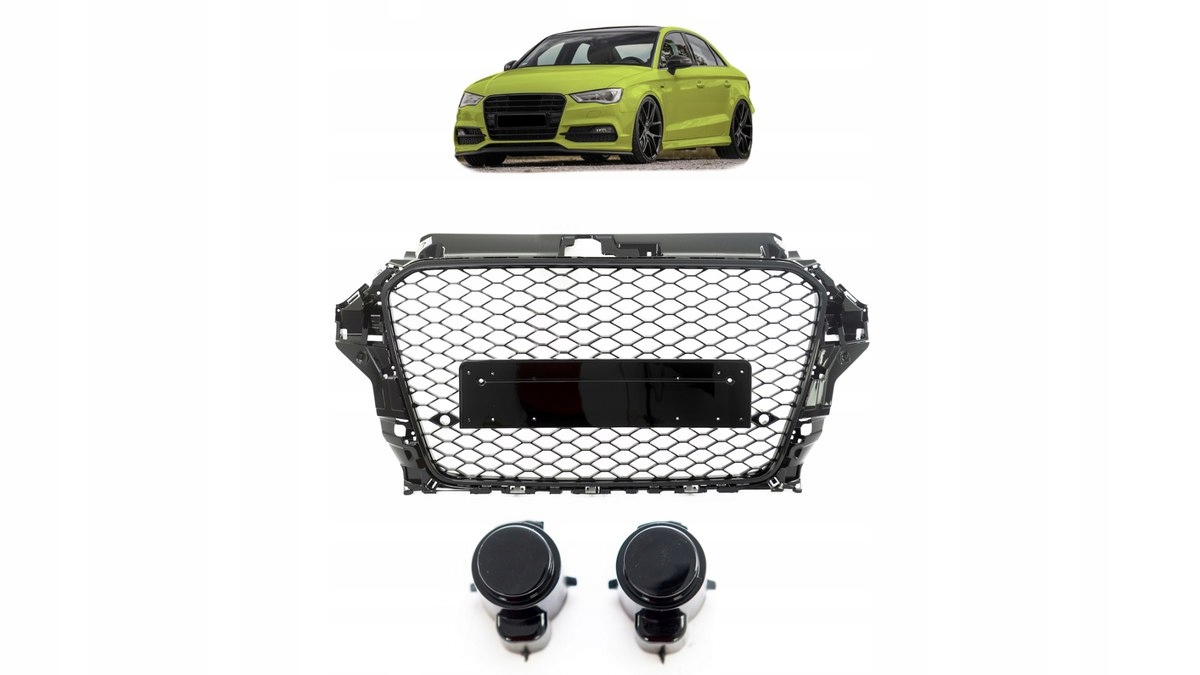 Gril Audi A3 8V Gloss čierny
