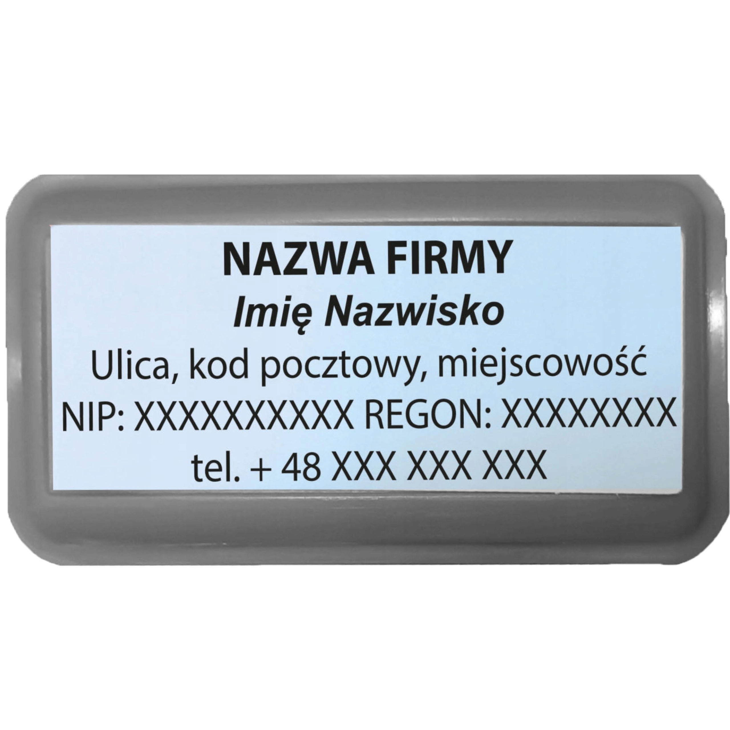 PIECZĄTKA WAGRAF B3s DO 6 LINII FIRMOWA IMIENNA BIUROWA PROJEKT + GUMKA Liczba wersów 1-2 wersy 3-4 wersy 5-6 wersów