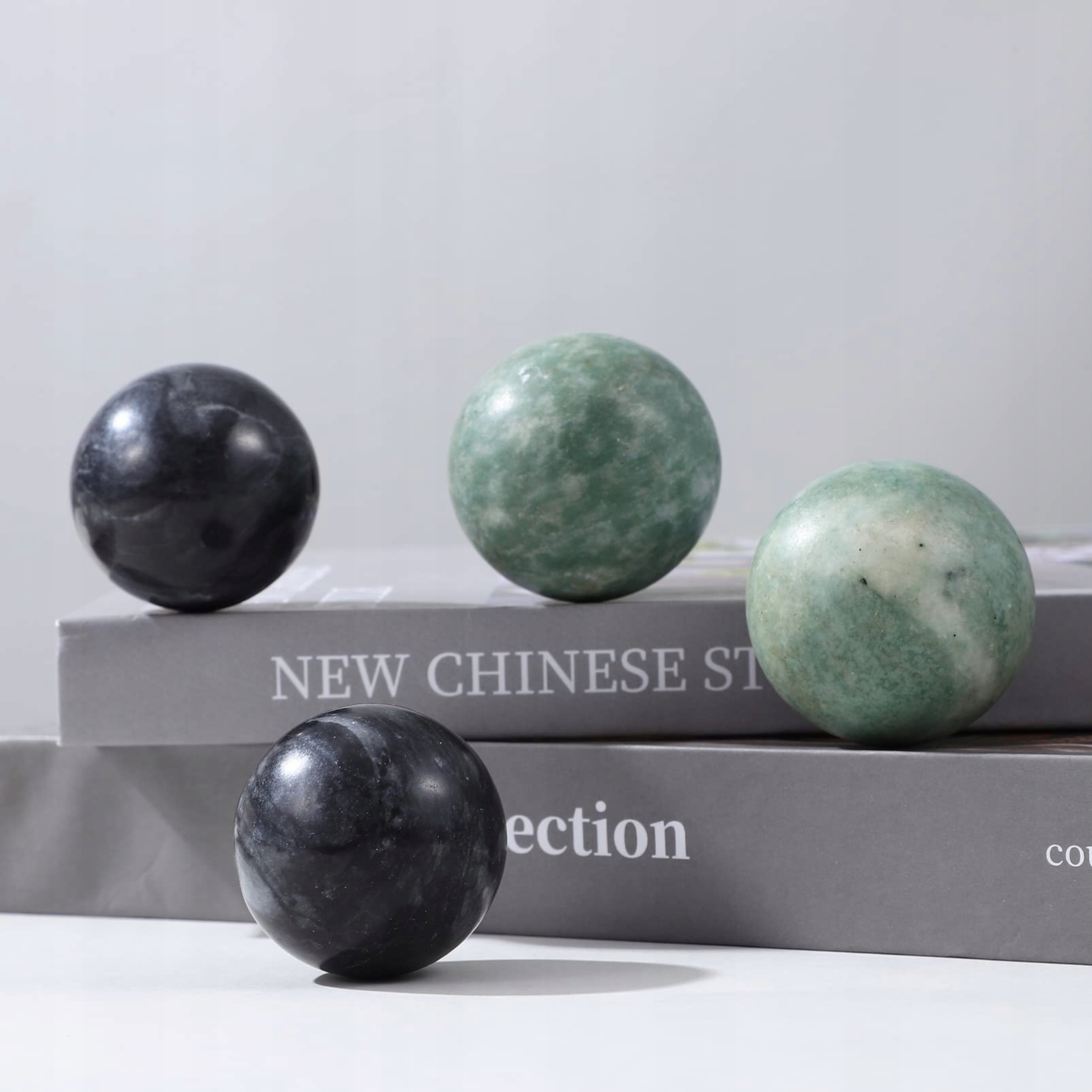 HEALIFTY Zestaw 4 Chińskie Kule Baoding Do Ćwiczeń i Masażu Rąk — miniatura 6