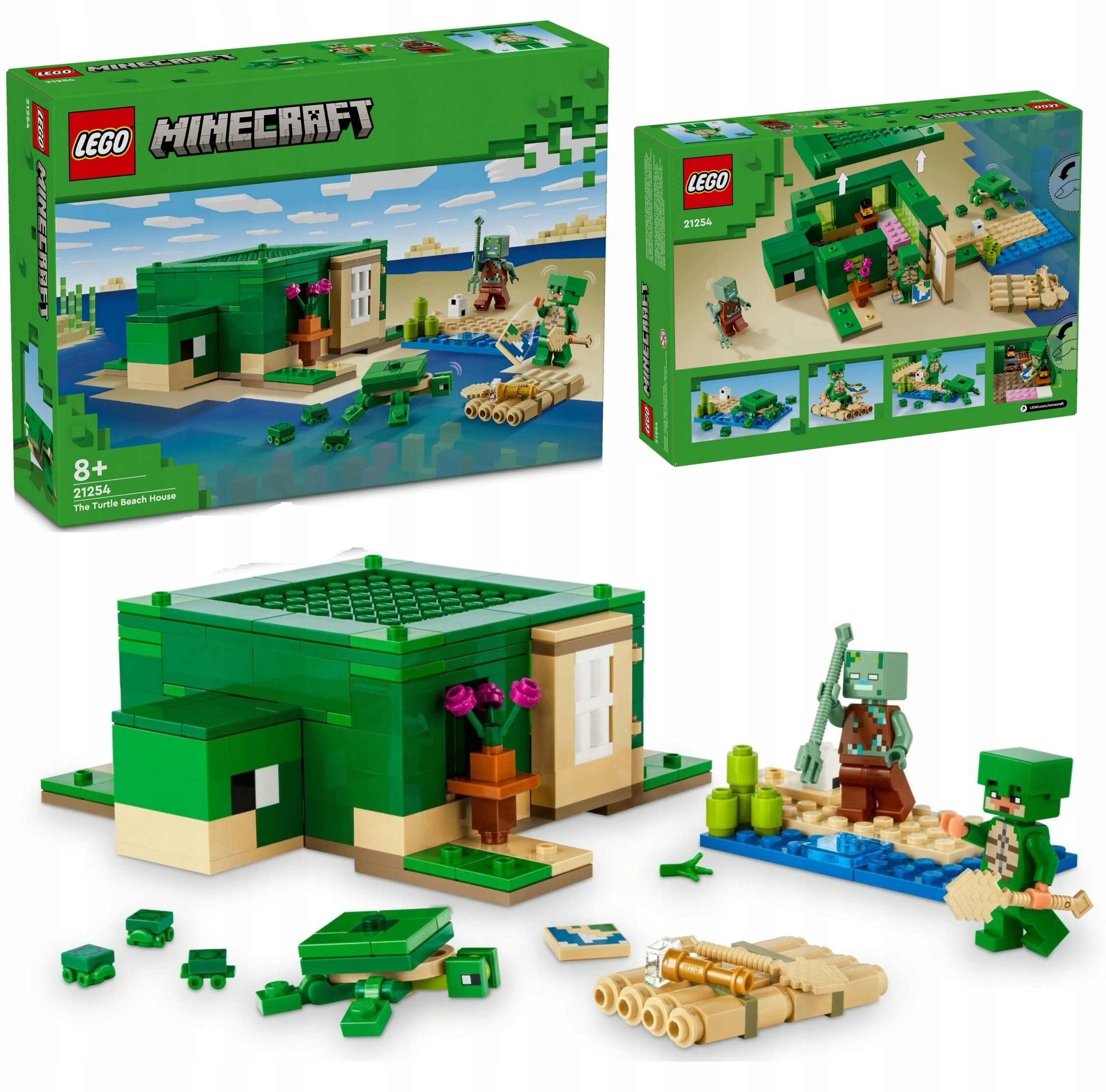 Lego Minecraft 21254 Domek Na Plaży Żółwi Katalog Lego 2025 W Wersji Pdf
