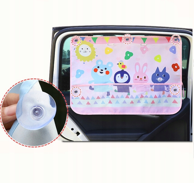 KURTYNA PRZECIWSŁONECZNA OSŁONA NA SZYBY AUTA 2szt Producent inny