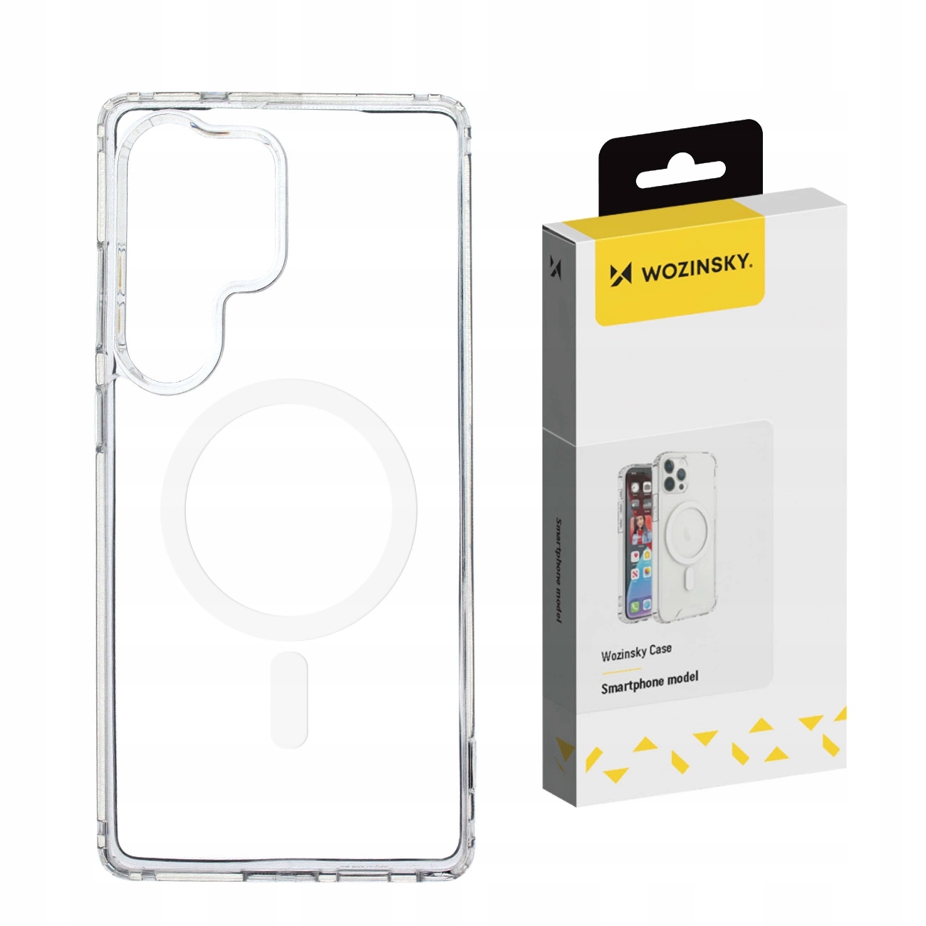 Etui Wozinsky Ultra Clear MagSafe do Samsung Galaxy S25 przezroczyste