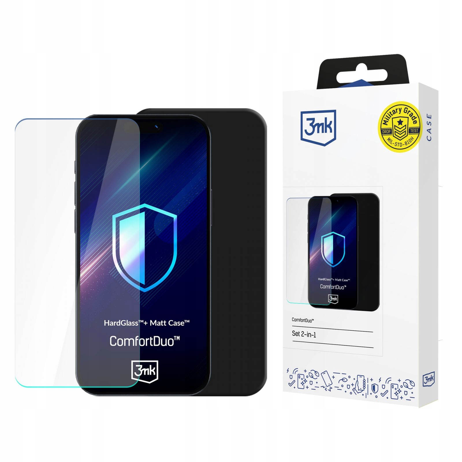 Samsung Galaxy A17 5G 3MK Comfortduo Matt Black