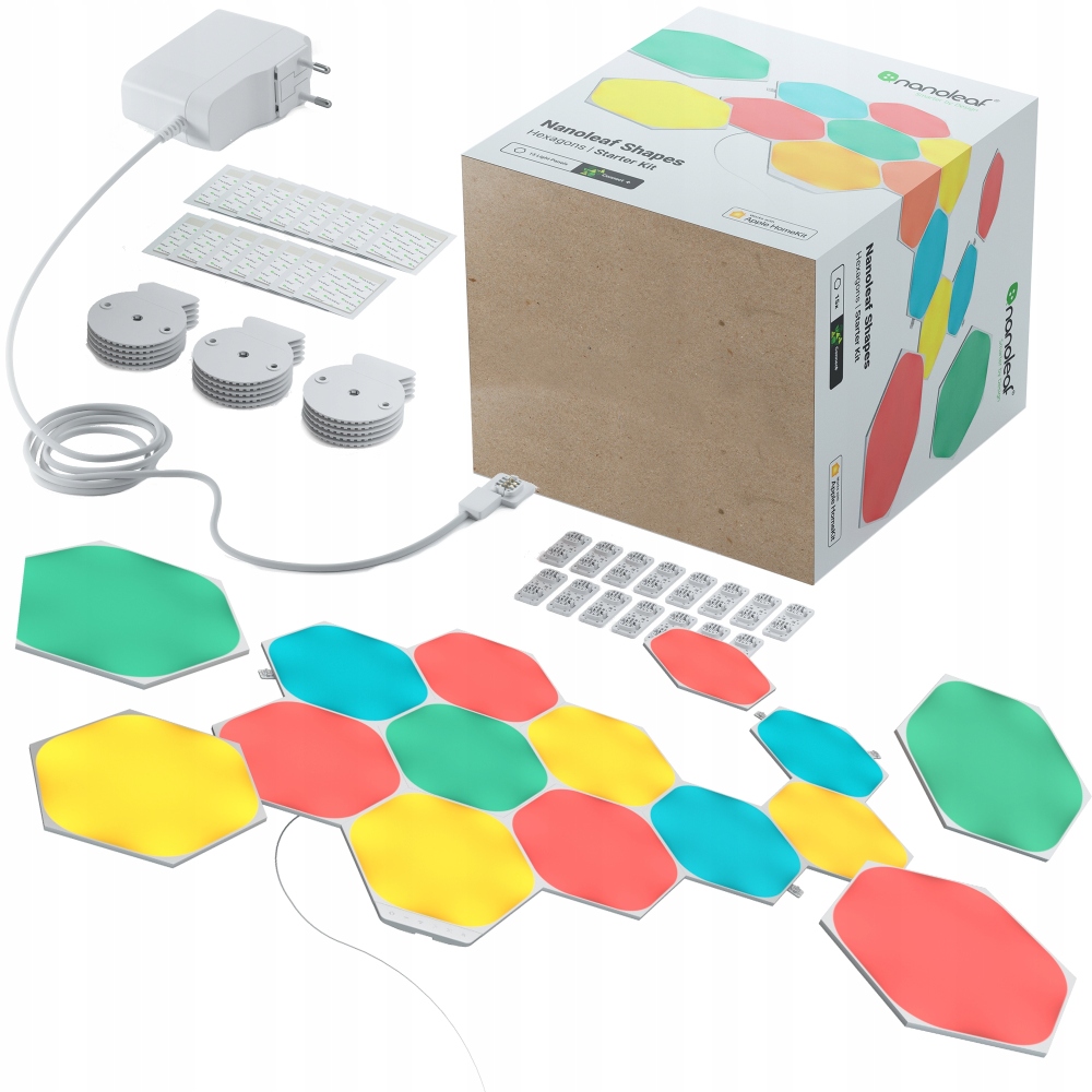 Led panely Nanoleaf Shapes Hexagon Starter Kit 15 Kusů