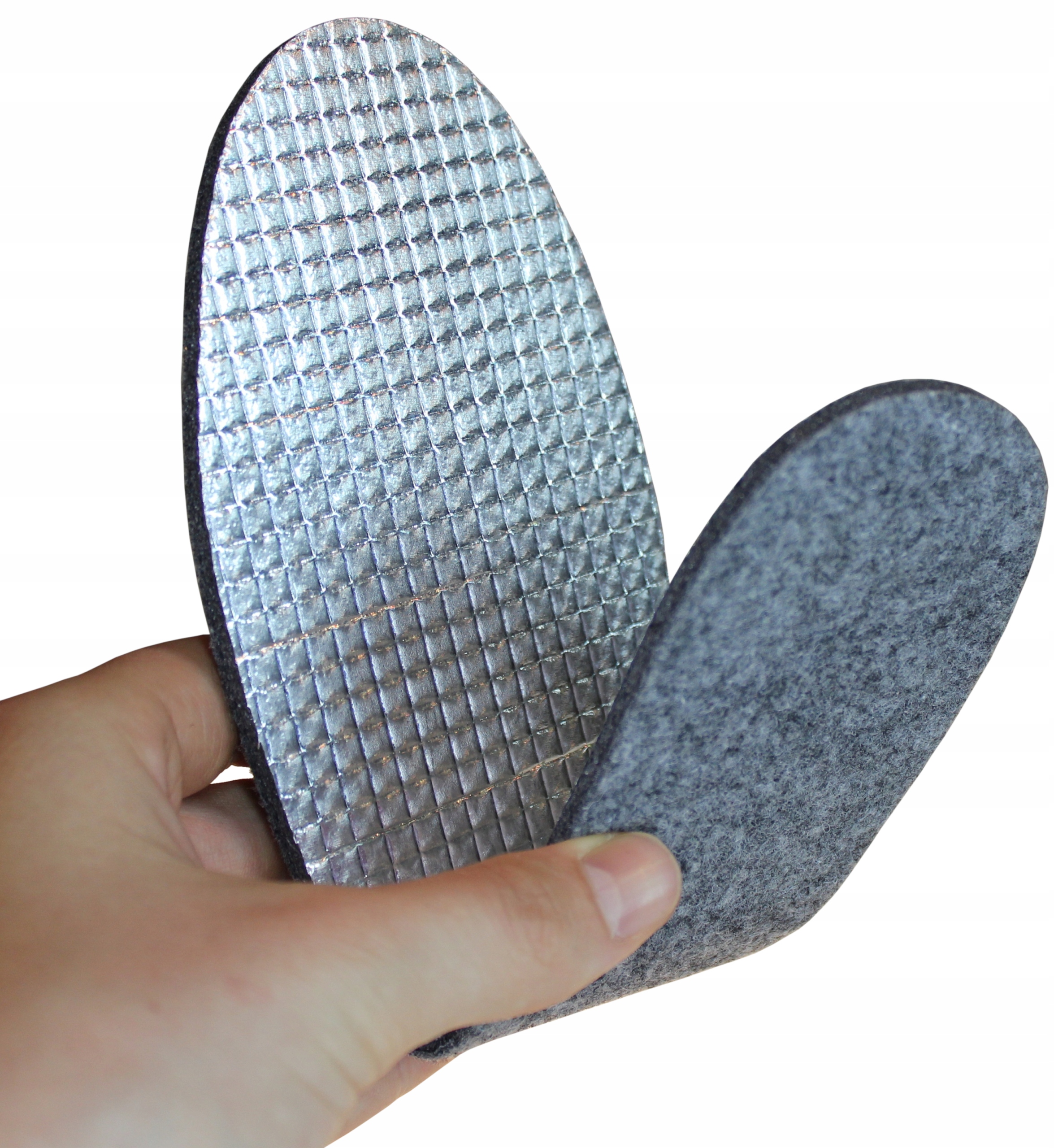 WKŁADKI DO BUTÓW FILCOWE ALUMINIOWE ZIMOWE r. 36 Model TERMOIZOLACJA FOLIA ALUMINIOWA CIEPŁE