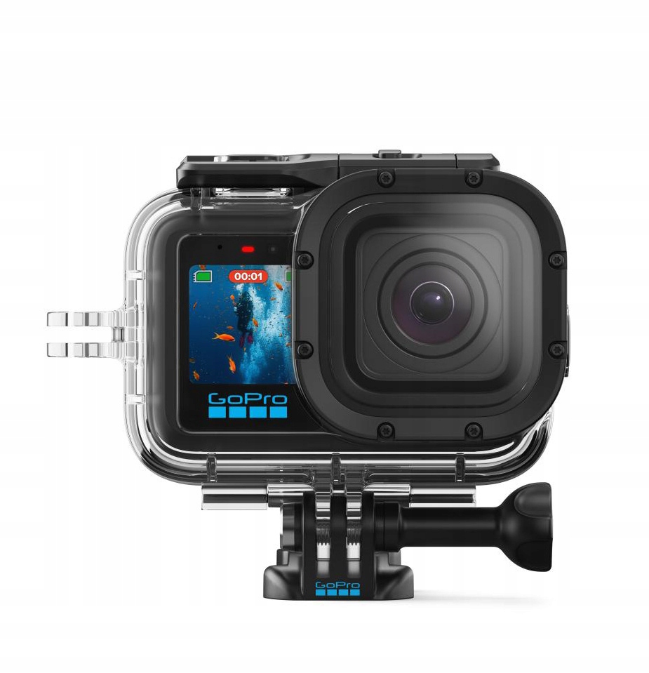 Oryginalna Obudowa Wodoodporna 60m Do Nurkowania GoPro Mission1 Pion Poziom