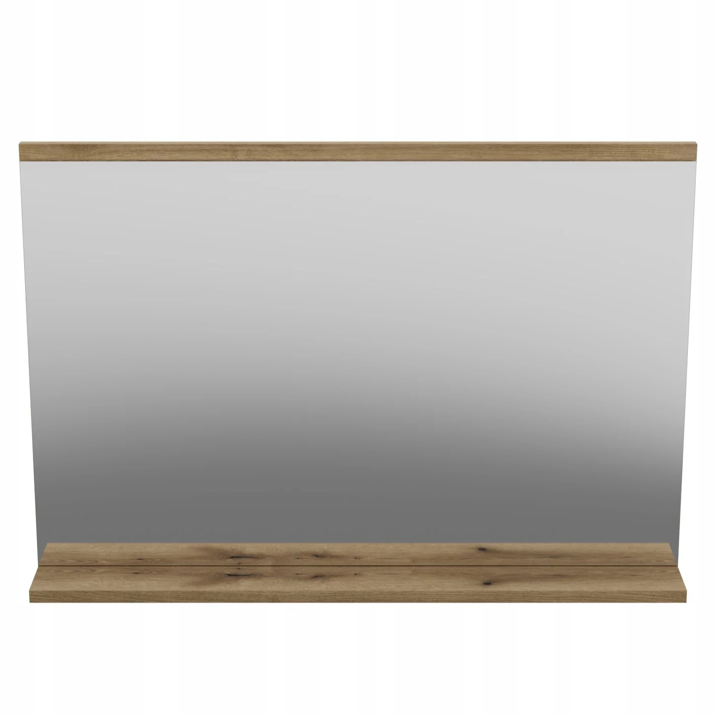 Lustro Comad ścienne prostokąt rama drewno 80 x 57 mm