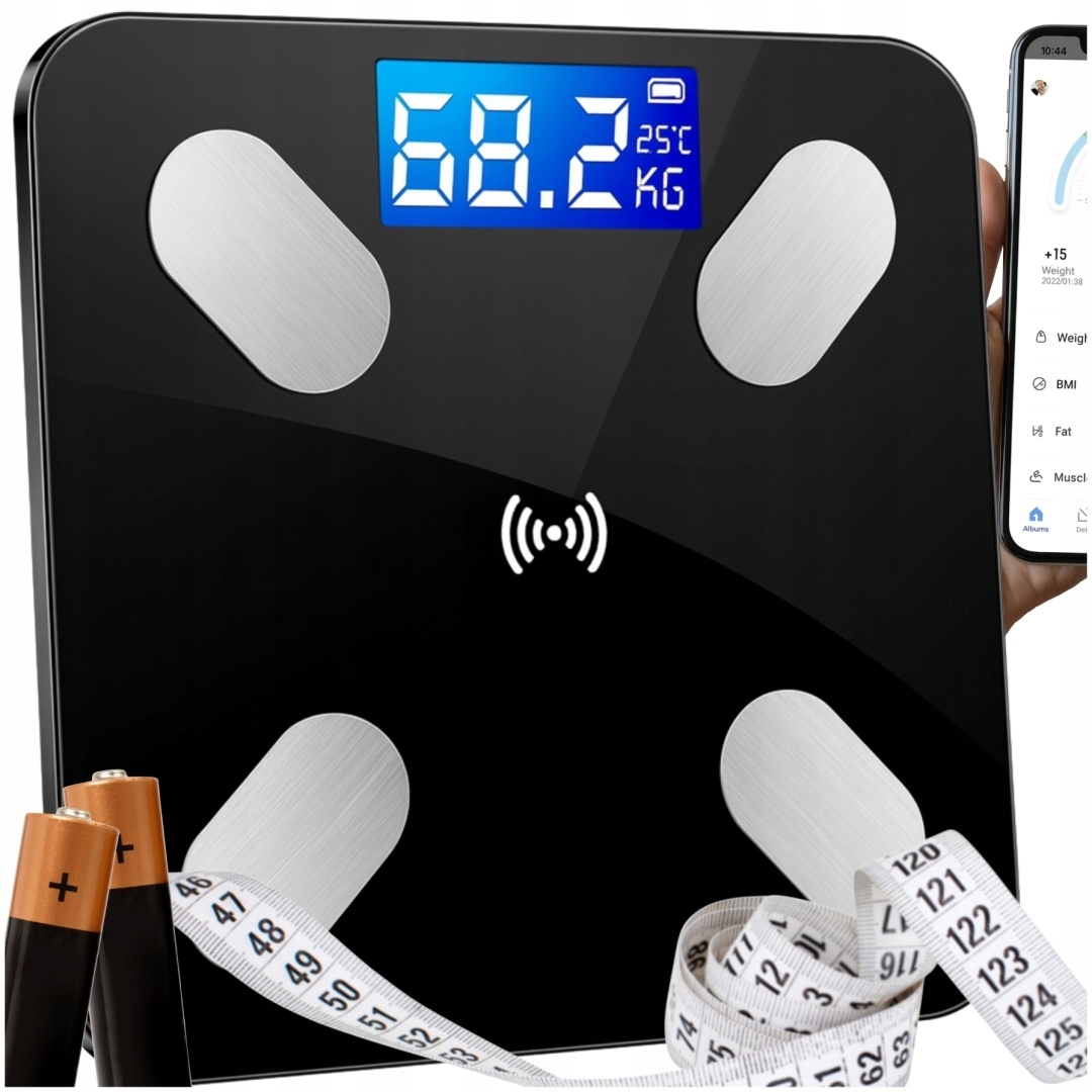 Waga Inteligentna Łazienkowa Smart Bluetooth Analityczna Elektroniczna Bmi