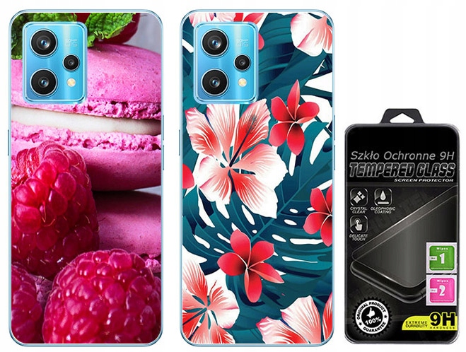 

2 x Etui Silikon Do Realme 9 (RMX3521) Szkło