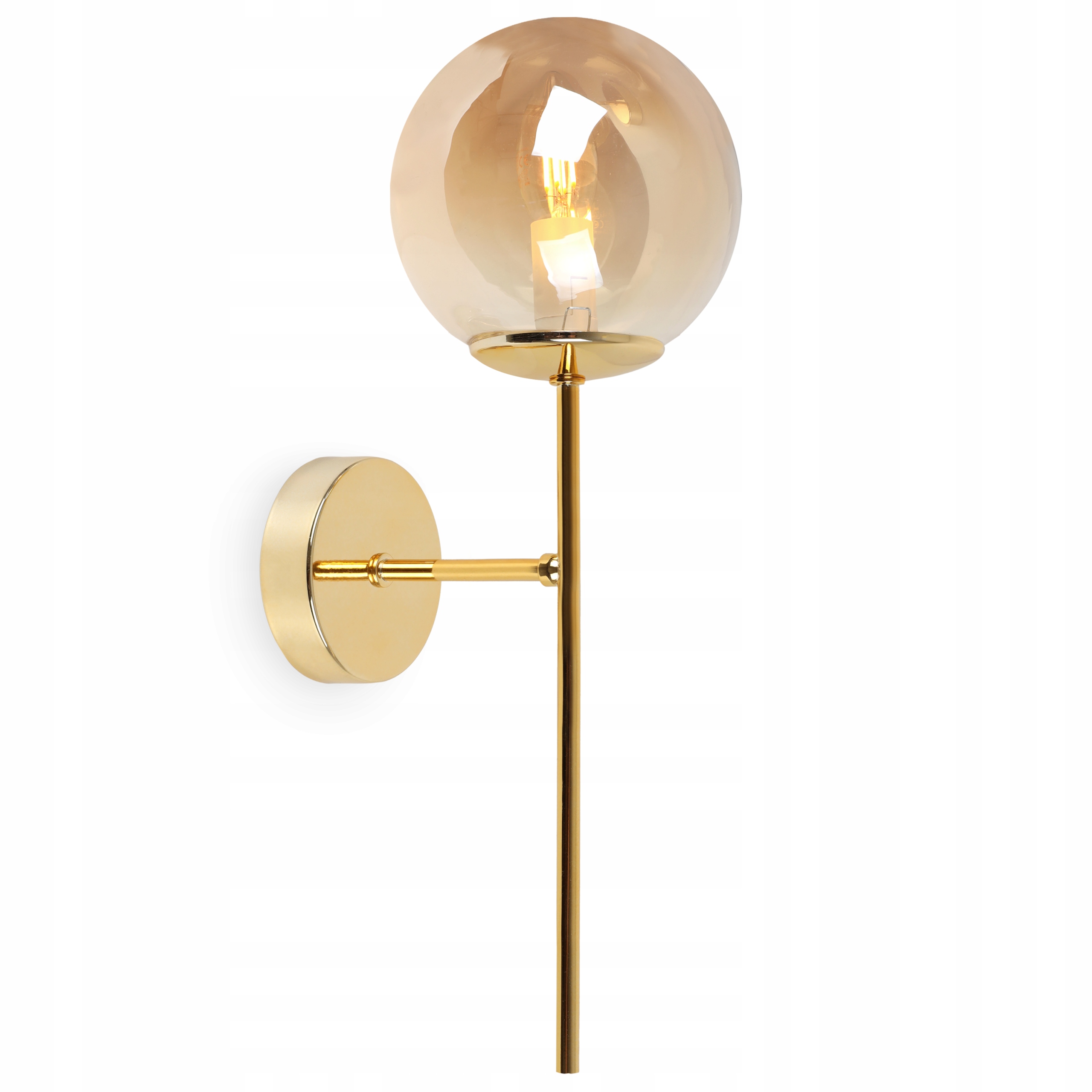 Zlatá Nástěnná Lampa Glamour Do Kuchyně Koupelny E14