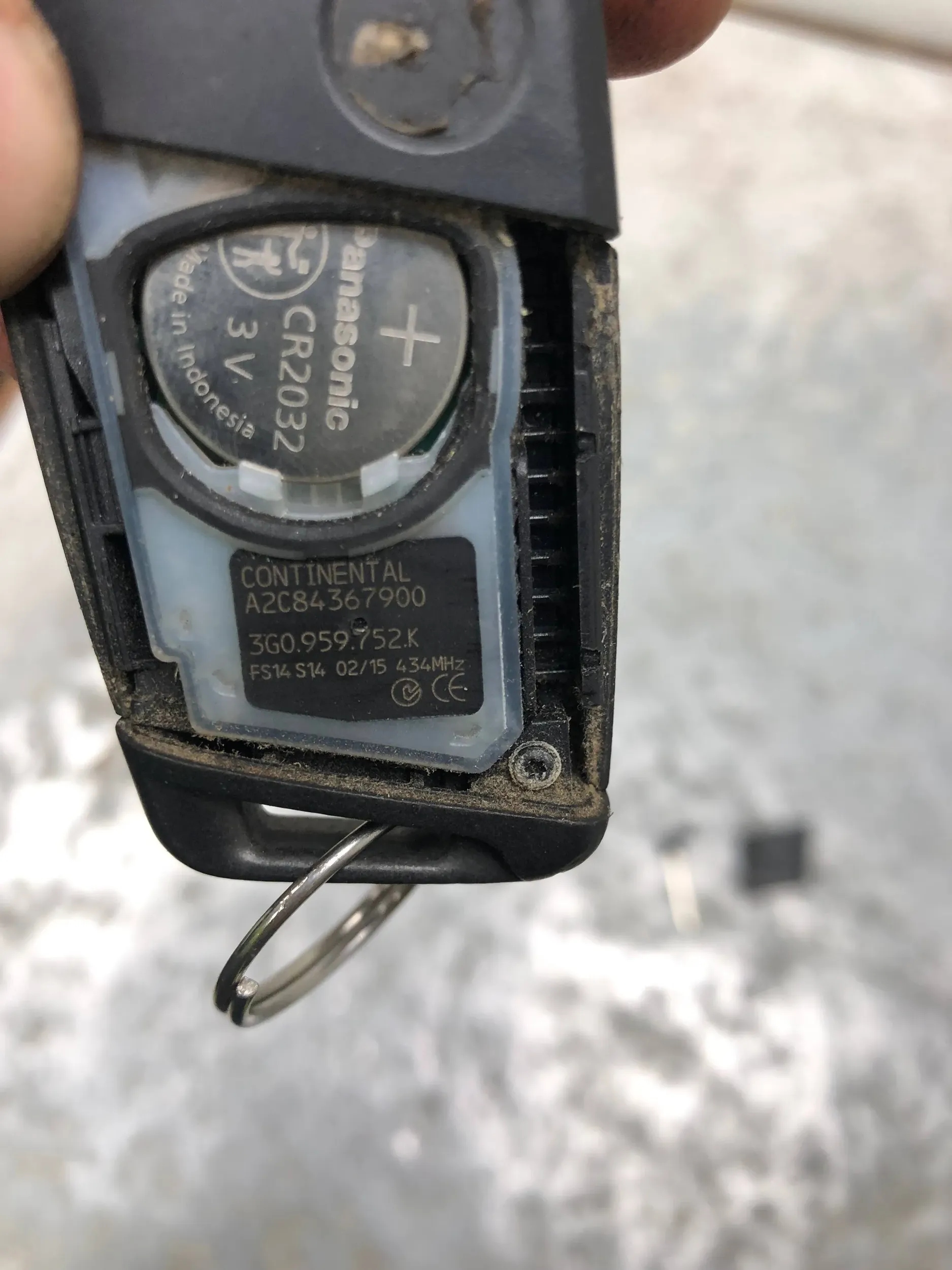 key PILOT VW PASSAT B8 3G0959752K
