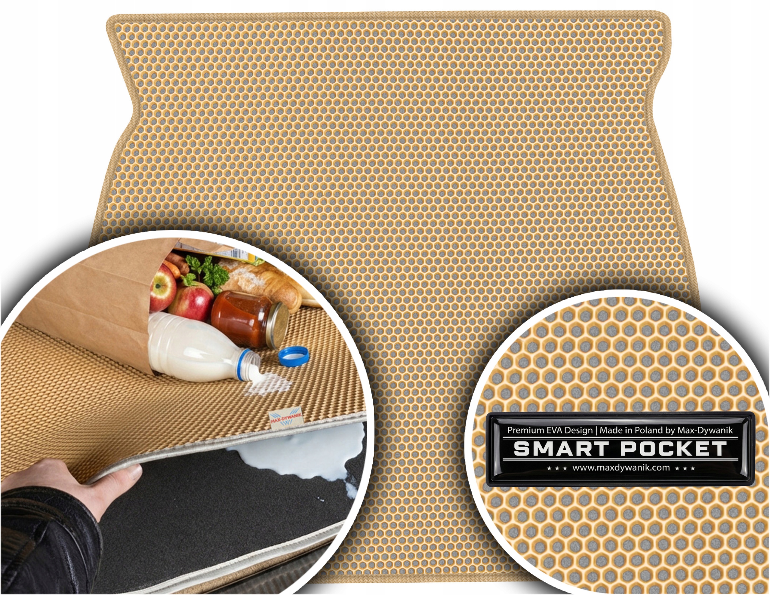 Volvo S60 II Sedan 2010-2018 Vložka batožinového priestoru Eva Smart Pocket Béžová