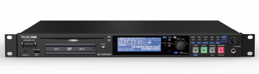 Tascam SS-CDR250N – síťový audio rekordér Sd/usb/cd