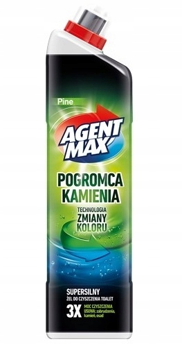 PŁYN DO WC AGENT MAX POGROMCA KAMIENIA ZIELONY