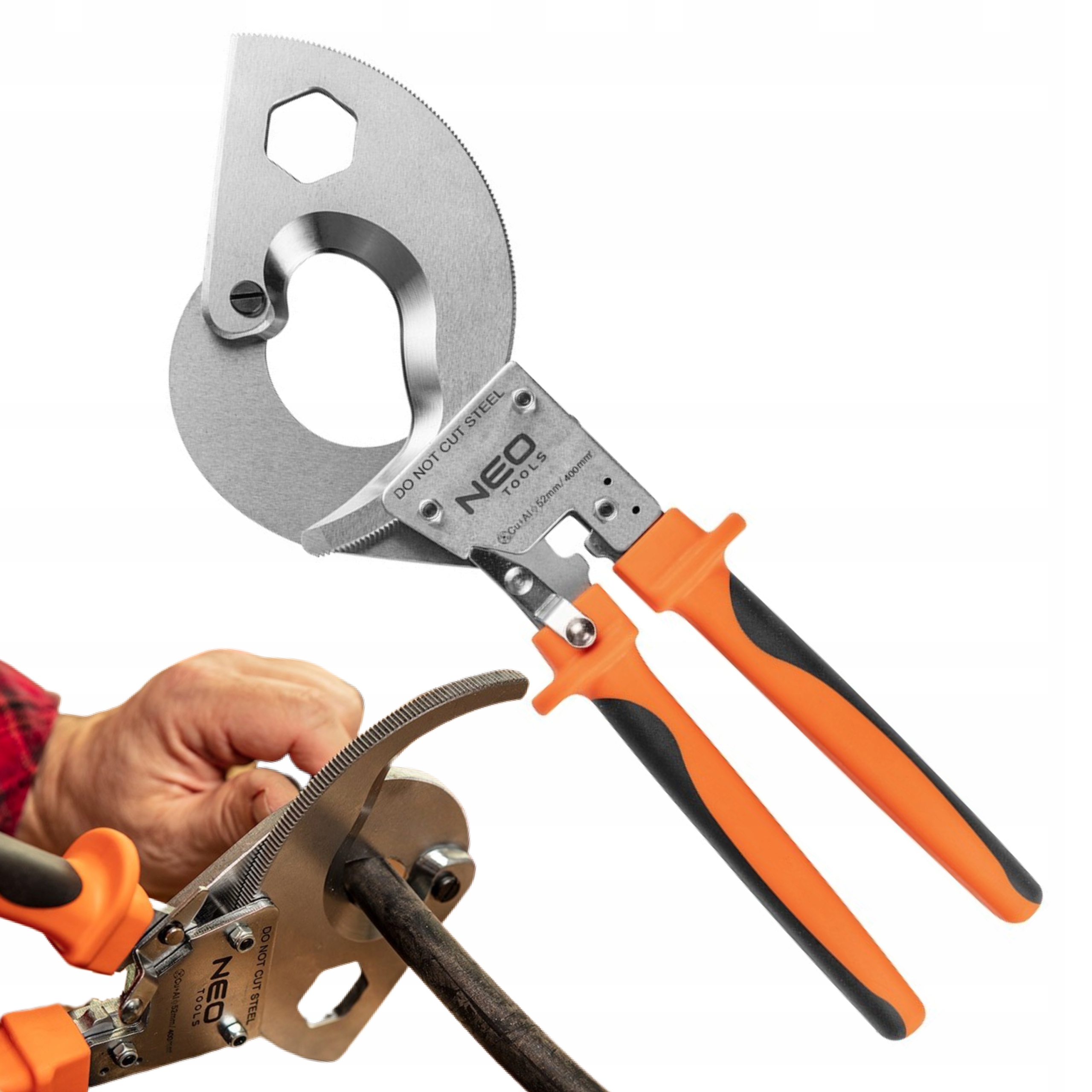 Neo Řezačka Na Měděné A Hliníkové Kabely S Ráčnou 400 mm2