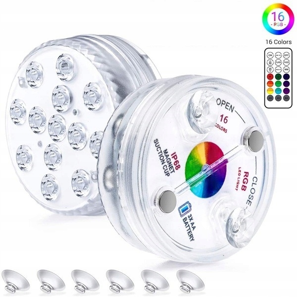Zatapialne światło LED lampki do basenu IP68 4szt