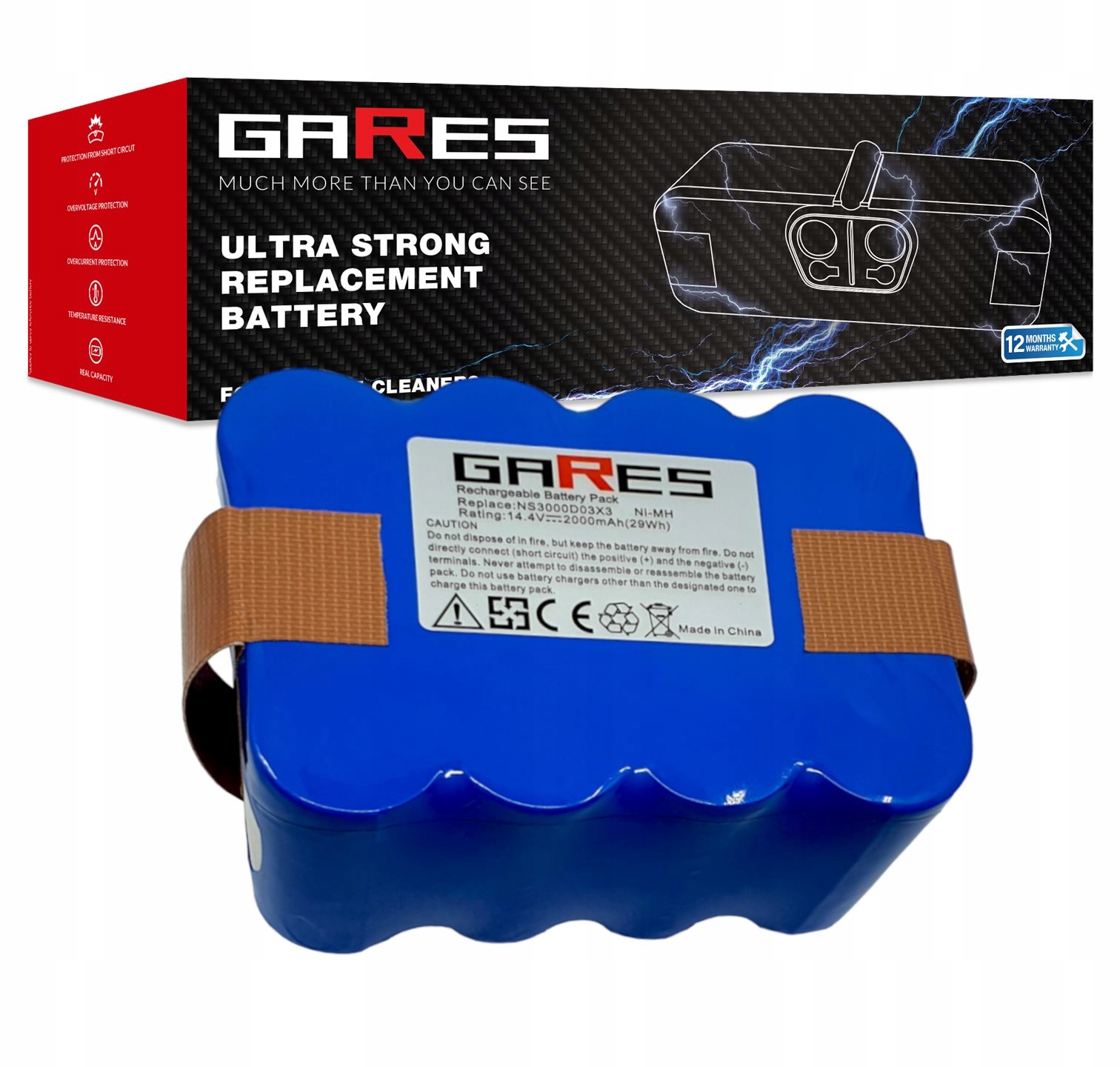 Akumulátor pro robotické vysavače Carneo JNB-XR210 9200 14,4 V 2 Ah