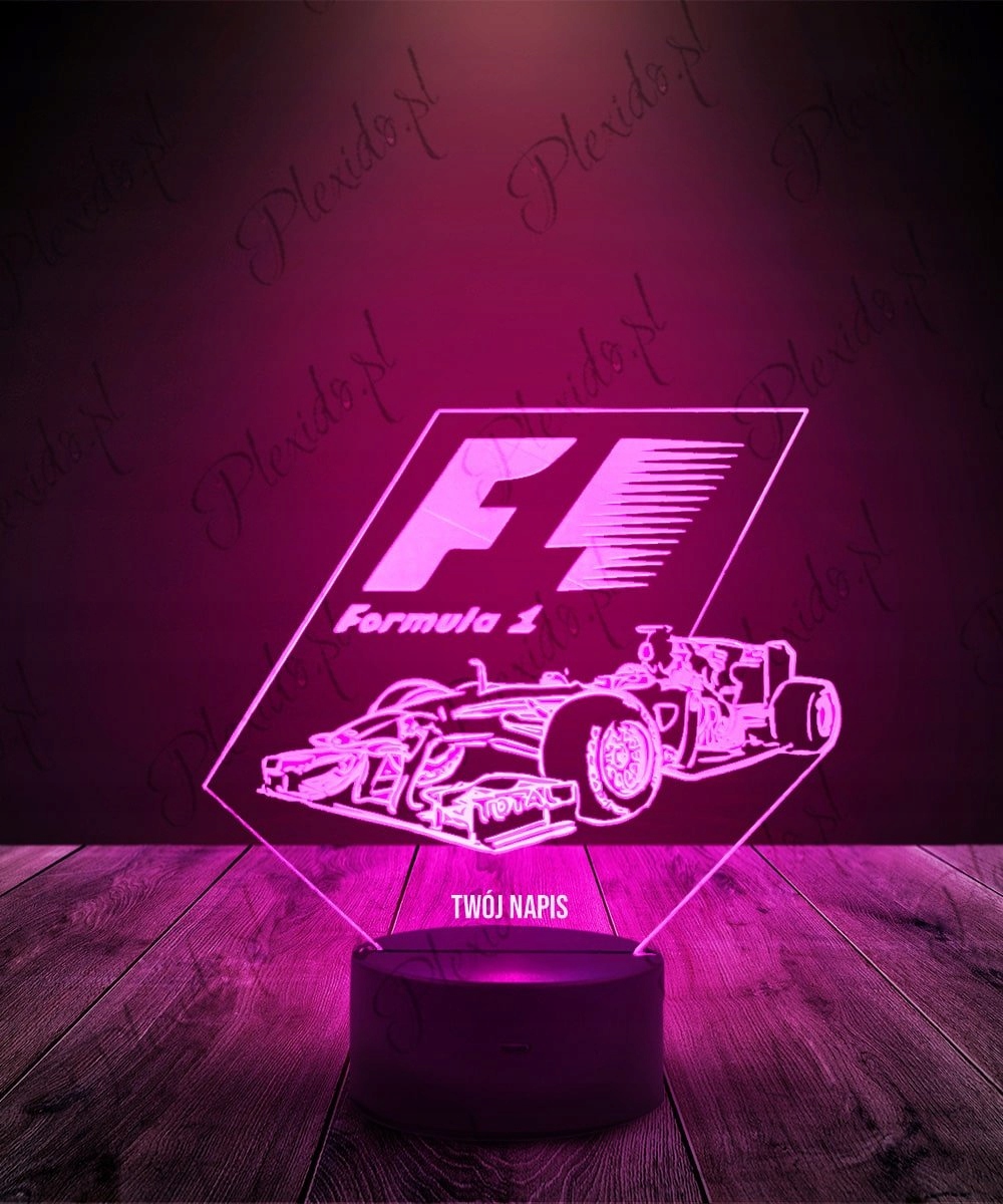 Lampka Nocna Formuła F1 16 kolorów LED PLEXIDO Marka Plexido