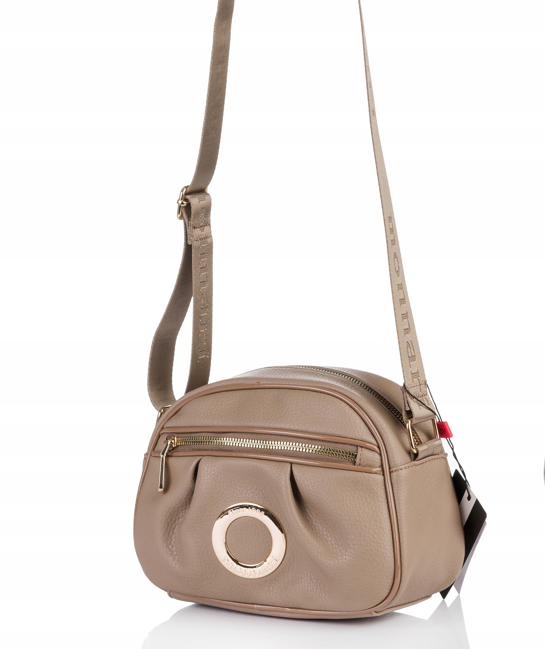 TOREBKA KUFEREK LISTONOSZKA MONNARI PREMIUM Beżowa z kieszonką Kod producenta BAG5630-015