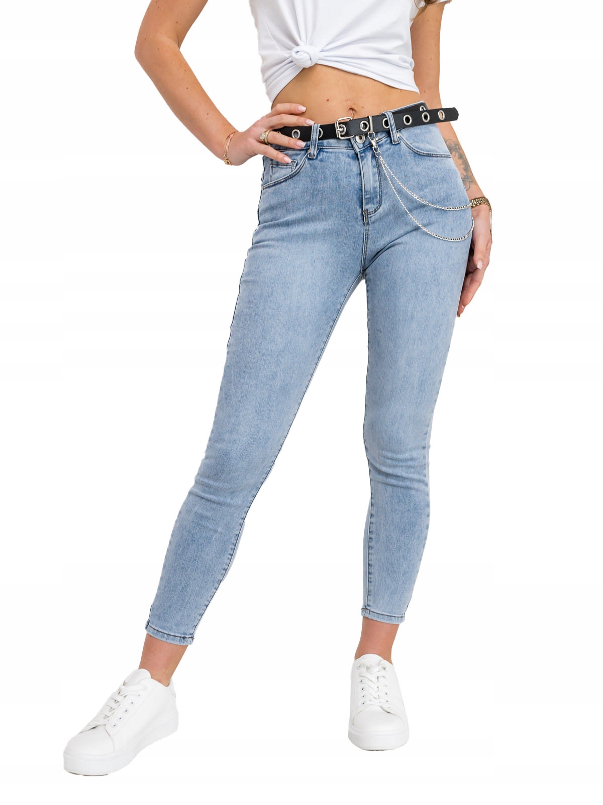 Dámské Džínové Kalhoty Modré LA691 Denley_s