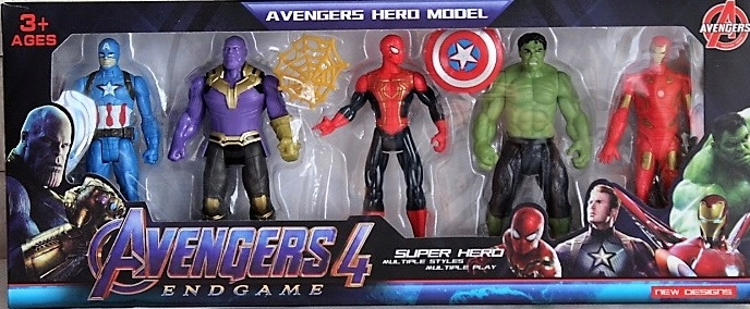 Sada Avengers 5 figúrok ok11cm Thanos Hulk