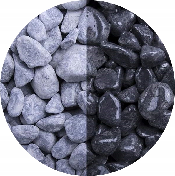 Černý grafitový black stones oblázek do zahrady Nero Ebano 10 kg 1-3 cm