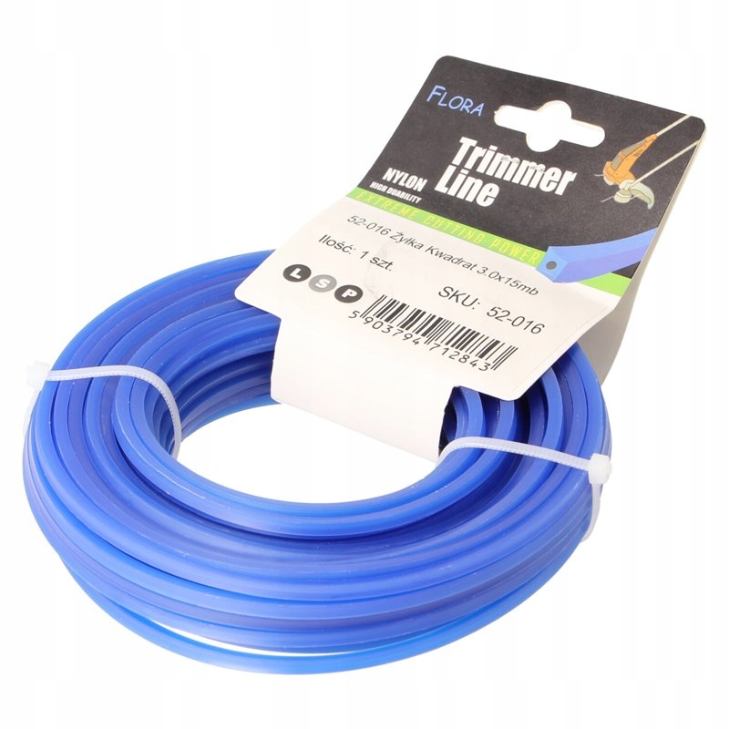 

Żyłka do kosy podkaszarki 3 mm x 15m Wzmacniana