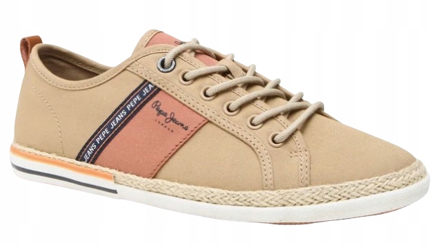 Pepe Jeans Pánské Béžové Šněrovací Tenisky Nízké Velikosti 44 Awh