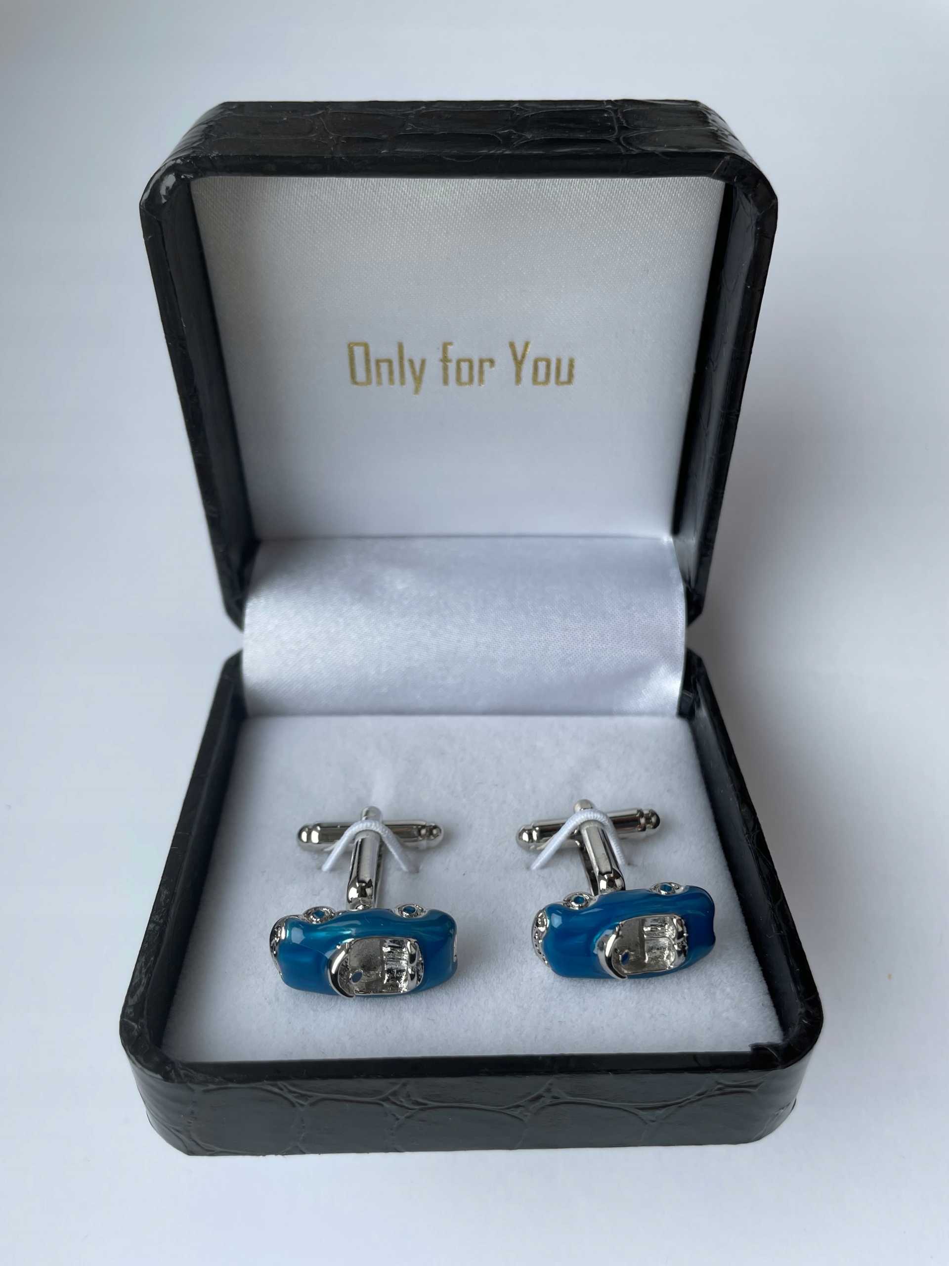 Modré manžetové knoflíčky Exc Autíčko Kabriolet Autíčko Moje Bryka