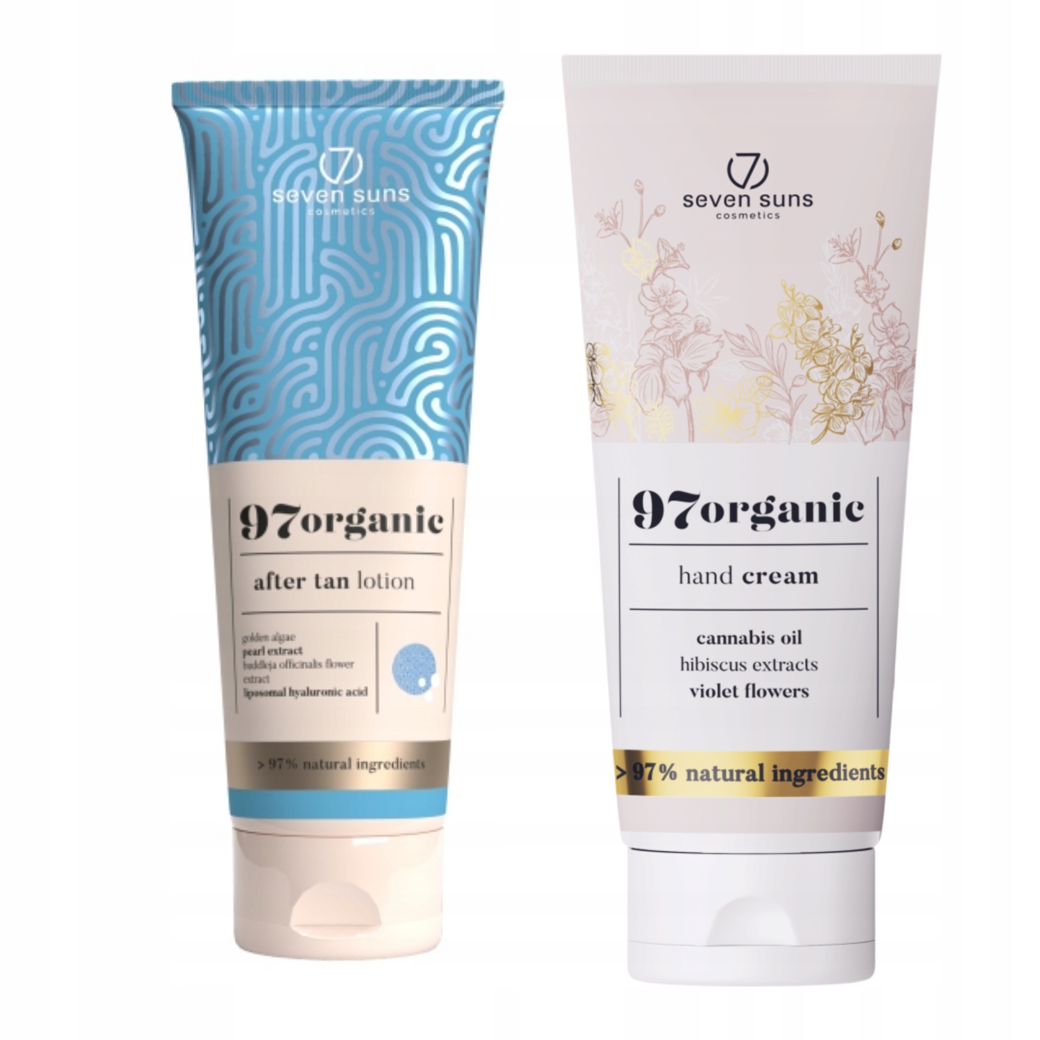 7Suns 97 organický balzám po opalování After Tan 250 ml krém na ruce 75 Ml