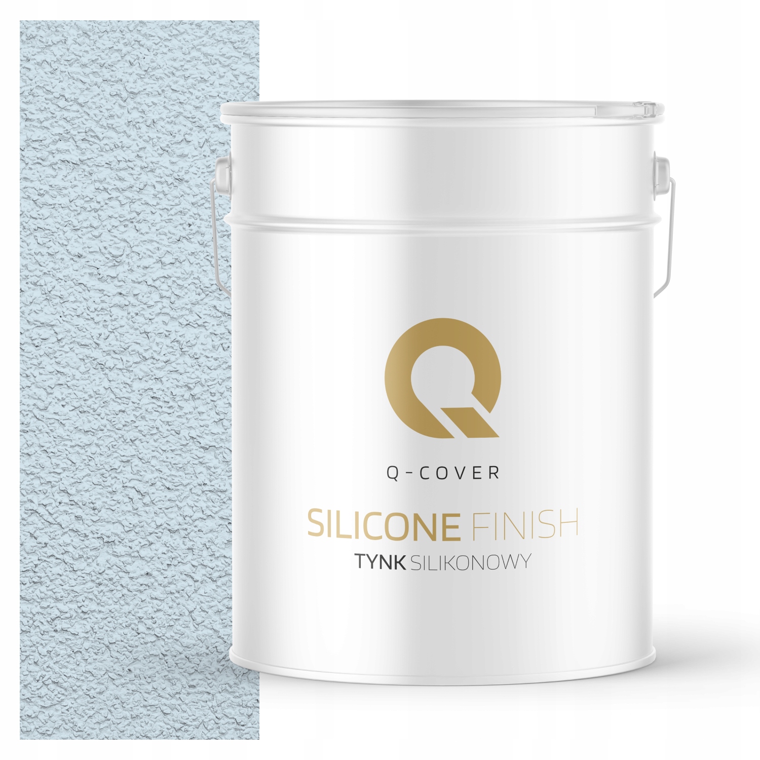 Silikonová Fasádní Omítka Bílá Modrá 15KG Granulace 1.5 mm F111