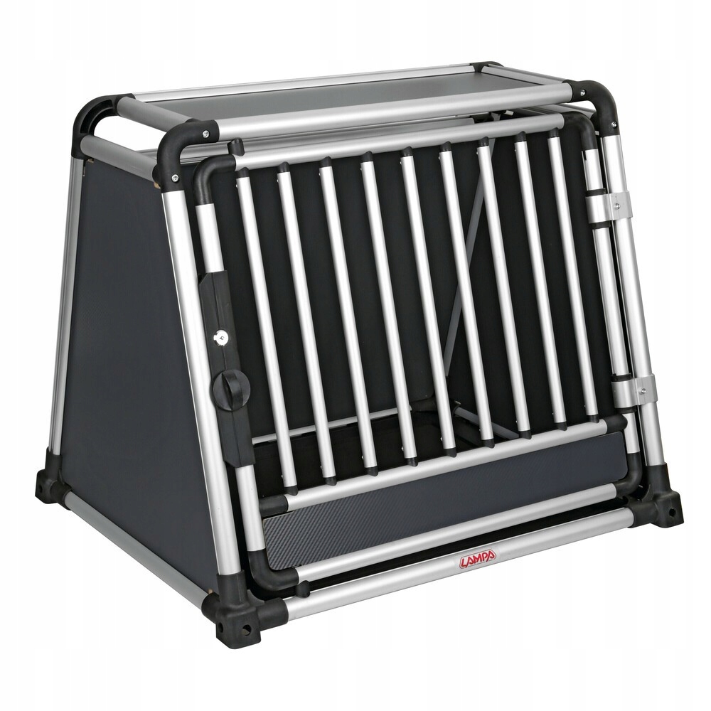 Klatka transportowa Premium dla zwierząt do samochodu 80 x 65 x H 66 cm