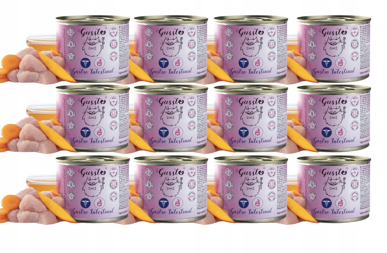Gussto Vet Gastro Intestinal Mokra karma 12x200g