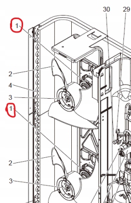 290351 S70E35763 FAN MOTOR SILNIK WENTYLATORA Mitsubishi Electric