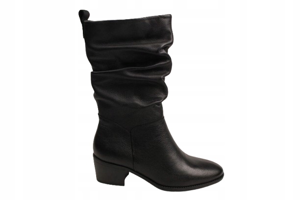 Kozačky Kotníkové Boty Tamaris 1-25379-45 vel.36 Černé Nízký Podpatek