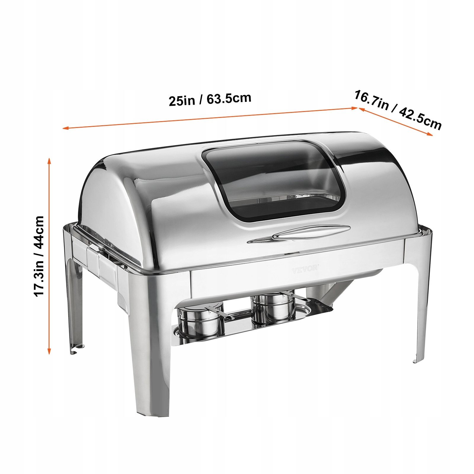 VEVOR 1-częściowy Podgrzewacz żywności 5Lx2 Marka Vevor