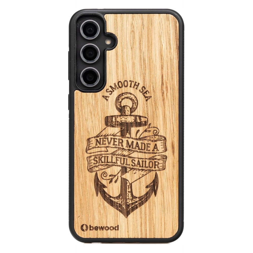 Dřevěné Pouzdro Bewood pro Samsung Galaxy S23 Fe Kotva Dub