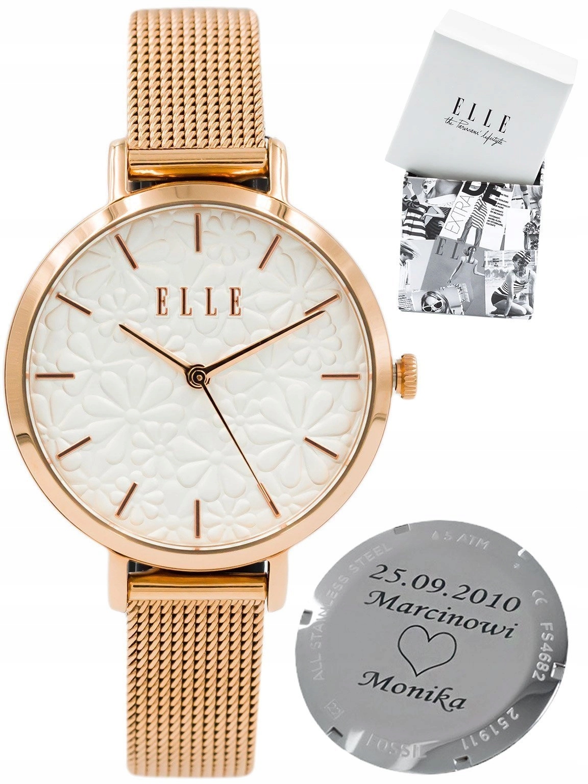 Dámské Hodinky Elle ELL27003 Gravírování Řemínek