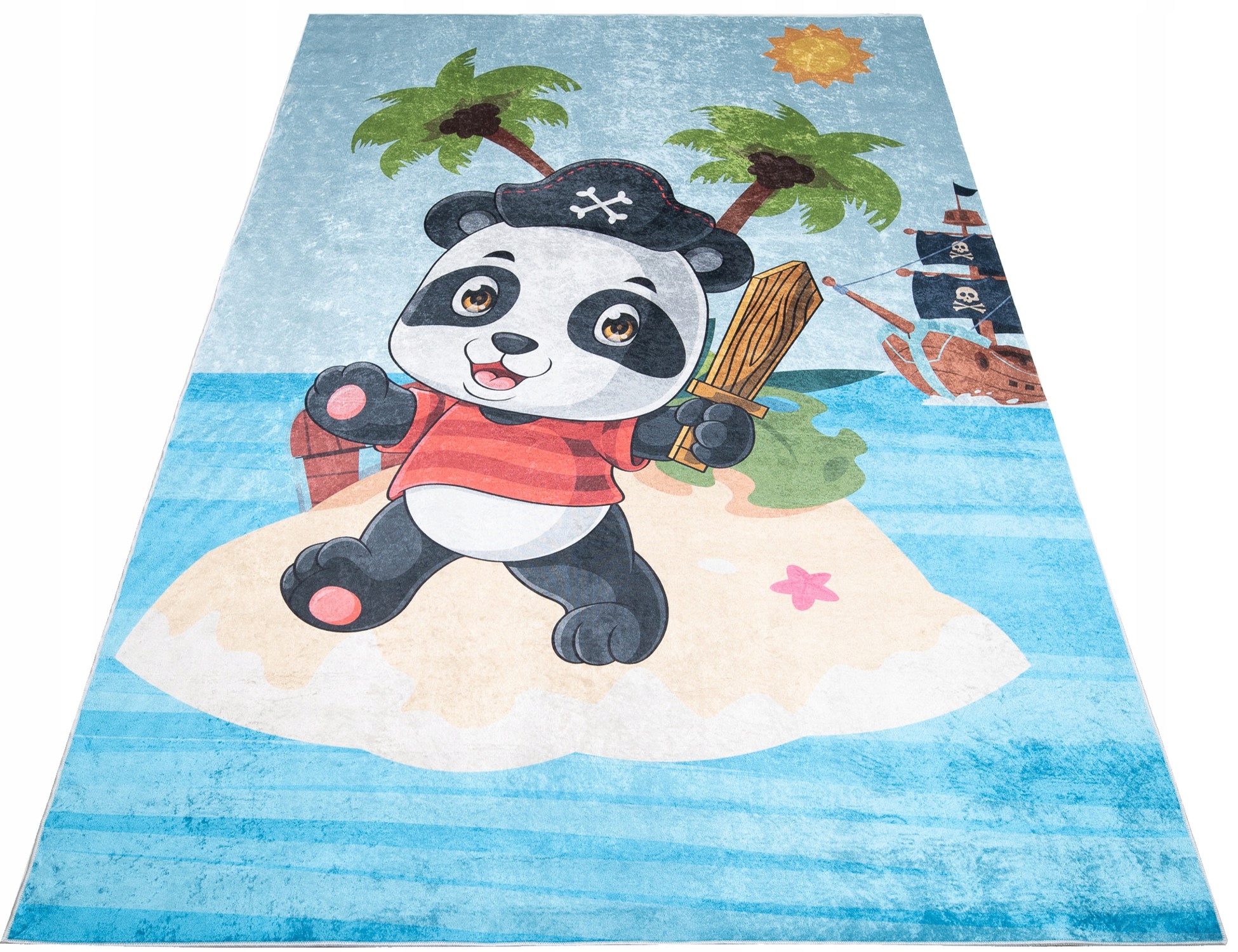 Koberec Barevný Dětský 140x200 Ostrov Panda Pirát