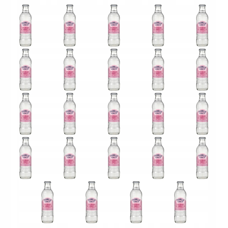 Franklin&Sons Rhubarb & Hibiscus Tonic Water 200 ml X24