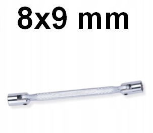 

Klucz nasadowo-przegubowy 8 x 9mm Jonnesway
