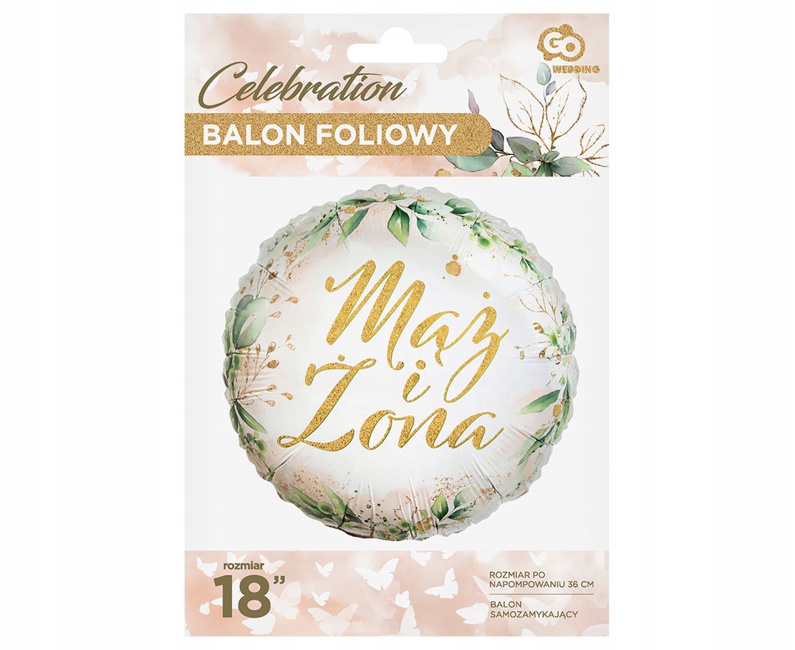 

Balon foliowy Mąż i Żona do dekoracji - 36cm