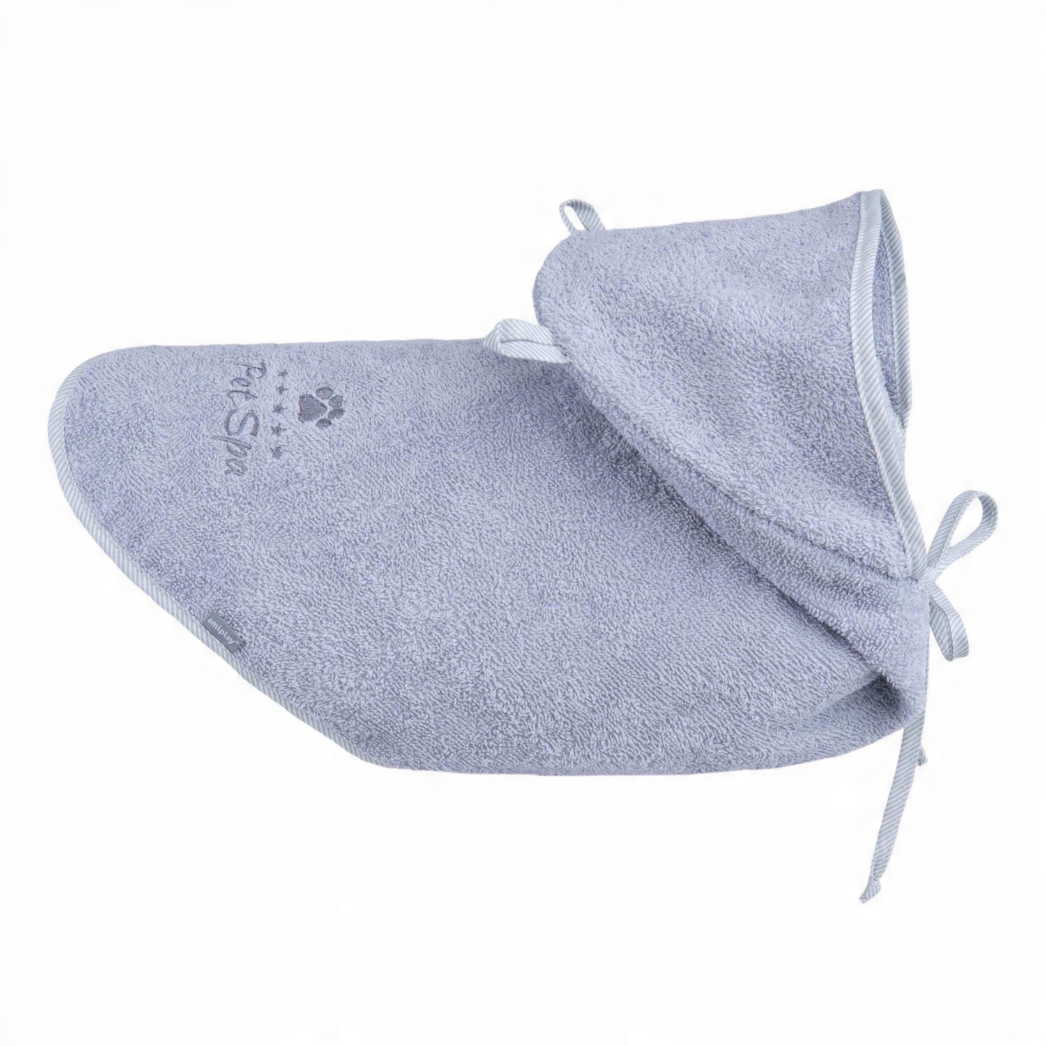 

amiplay Pelerynka kąpielowa dla psa spa 40cm szary