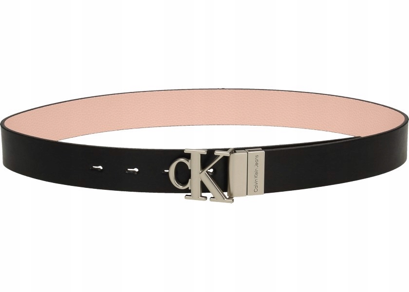 Calvin Klein Jeans Pásek K60K610111 75cm Round Mono Plaque Rev Belt 30M
