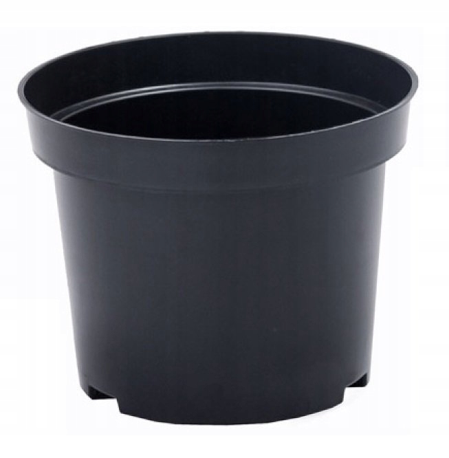 

Doniczka produkcyjna okrągła czarna fi 17cm 2L