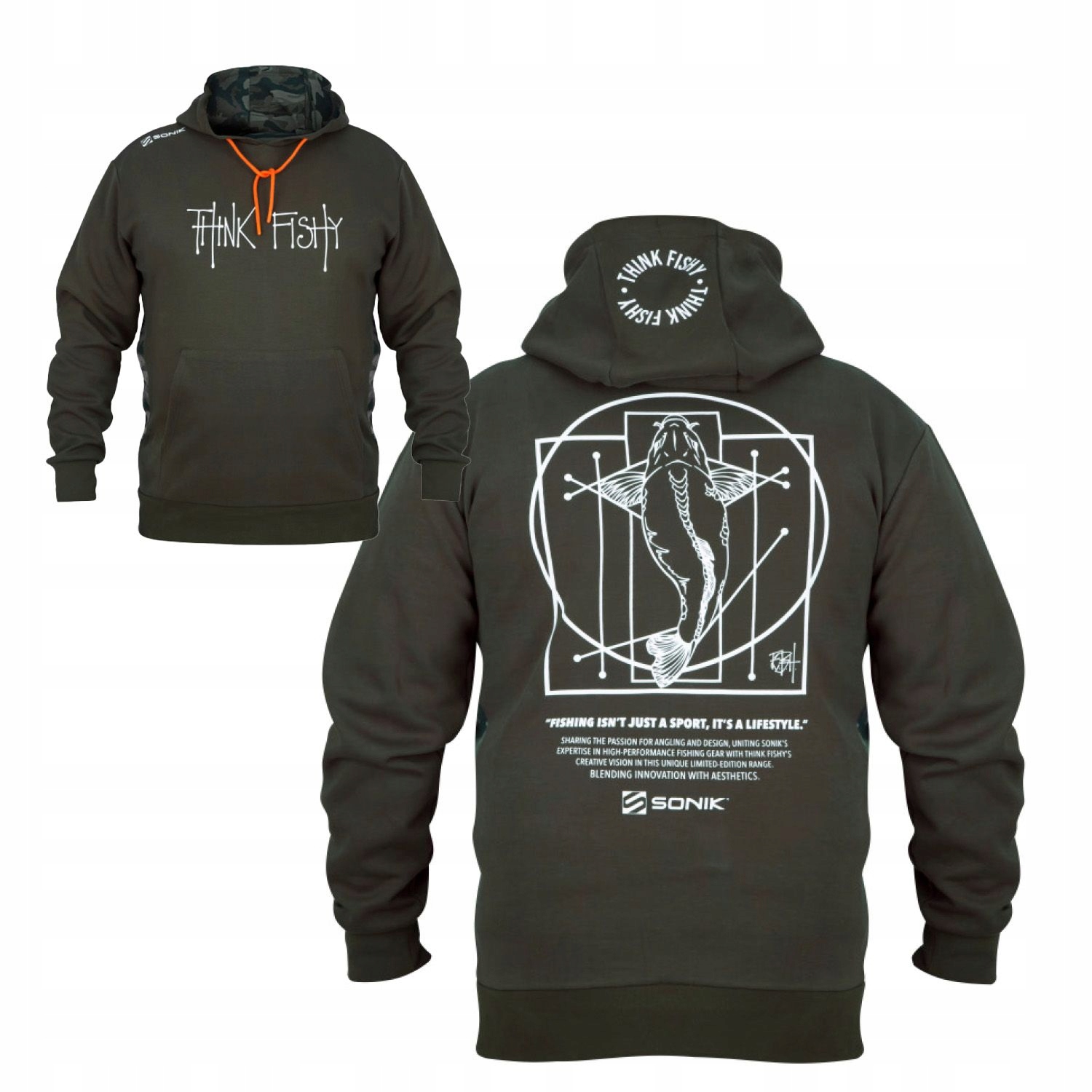 Mikina Sonik Hoodies By Think Fishy Art vel. L